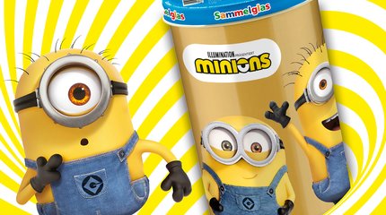 Bautzner Kinderglas mit Minions Motiv