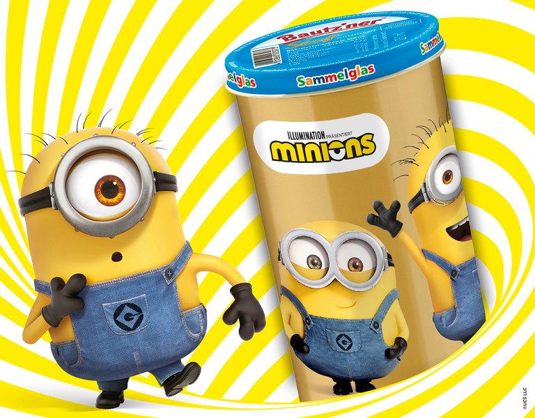 Bautzner Kinderglas mit Minions Motiv