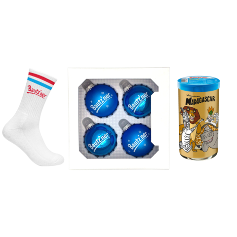 Bautzner Weihnachtskugel Set mit Socken und Kinderglas