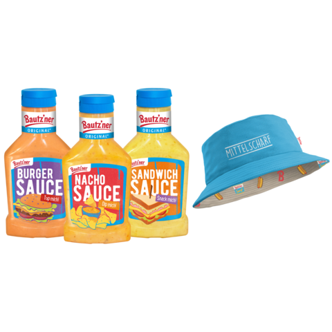 Bautzner Snacksaucen-Set mit hut