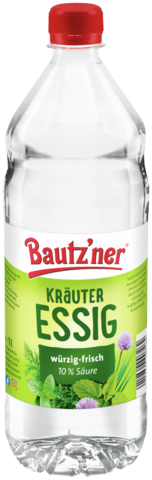 Bautzner Kräuteressig in der Plastikflsache