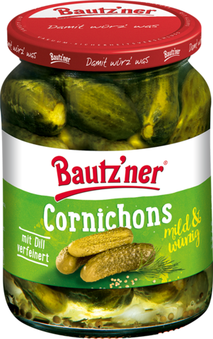 Bautzner Cornichons im Glas