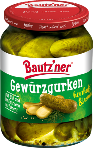 Bautzner Gewürzgurken im Glas