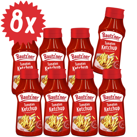 Bautzner Ketchup 500 ml Squeeze im 8er Set