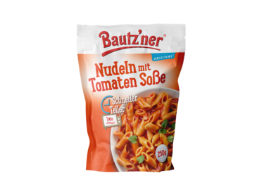 Bautzner Fixprodukt Schneller Teller Nudeln mit Tomaten Soße 250g