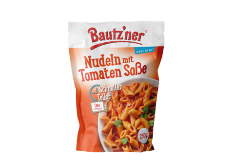 Bautzner Fixprodukt Schneller Teller Nudeln mit Tomaten Soße 250g