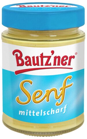 Bautzner Senf Mittelscharf im 250 ml Glas