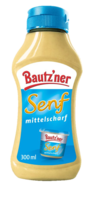 Bautzner Senf mittelscharf in der Squeeze Flasche