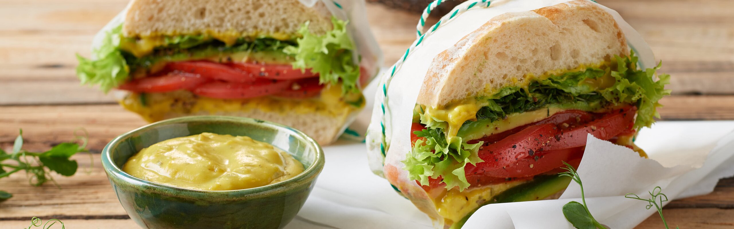 Sandwich mit Bautz'ner Brutzelsauce pikant