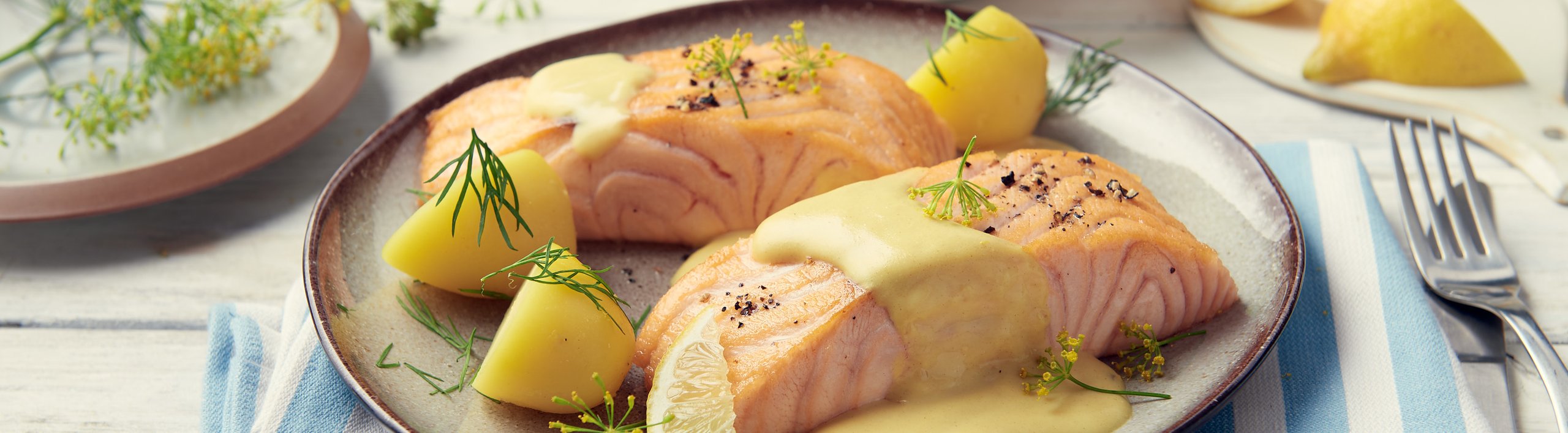 Lachsfilet mit Bautz'ner Fixsoße Senf