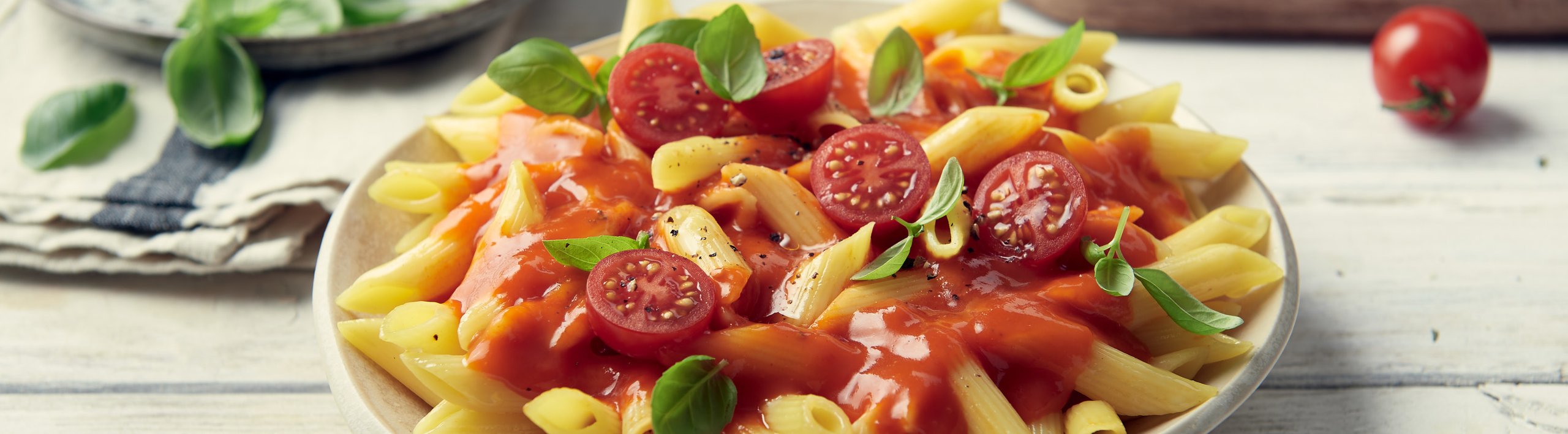 Penne mit Bautz'ner Fixsoße Tomate