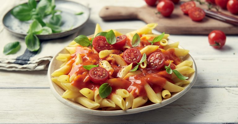 Penne mit Bautz'ner Fixsoße Tomate