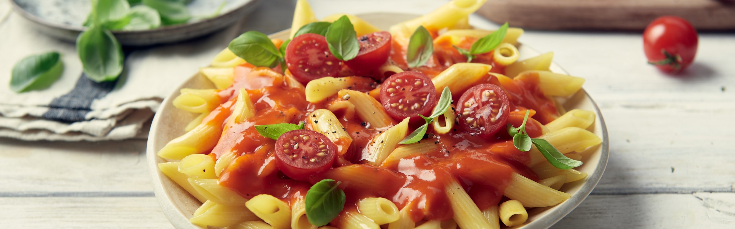 Penne mit Bautz'ner Fixsoße Tomate