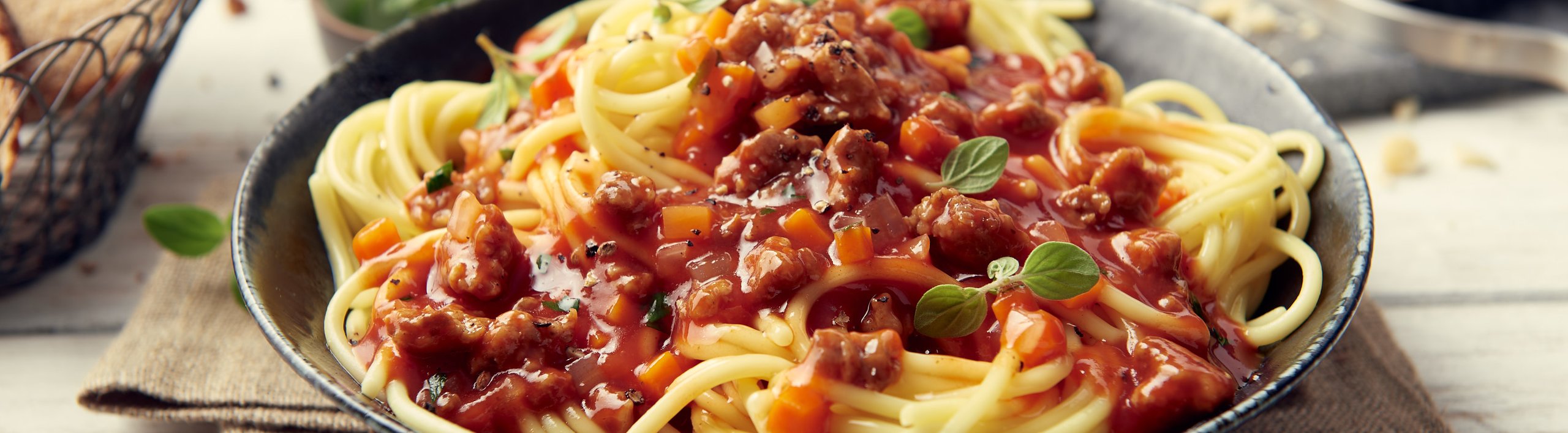 Spaghetti mit Bautz'ner Fixsoße Bolognese