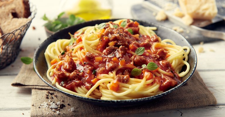 Spaghetti mit Bautz'ner Fixsoße Bolognese