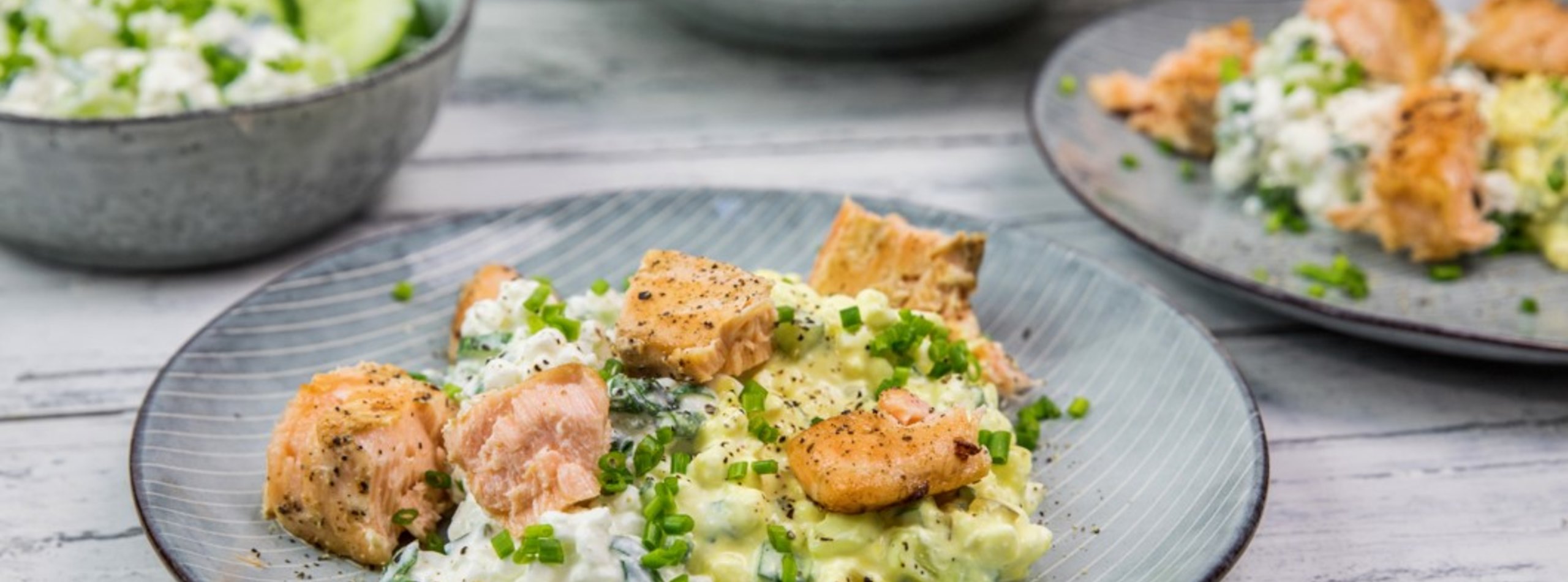 Bautzner | Lachs mit Senf-Gurken-Hüttenkäse