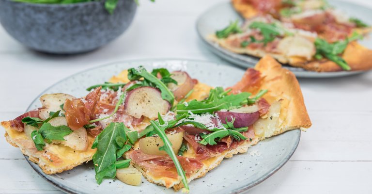 Bautzner Rezepte Pfirsich Pizza