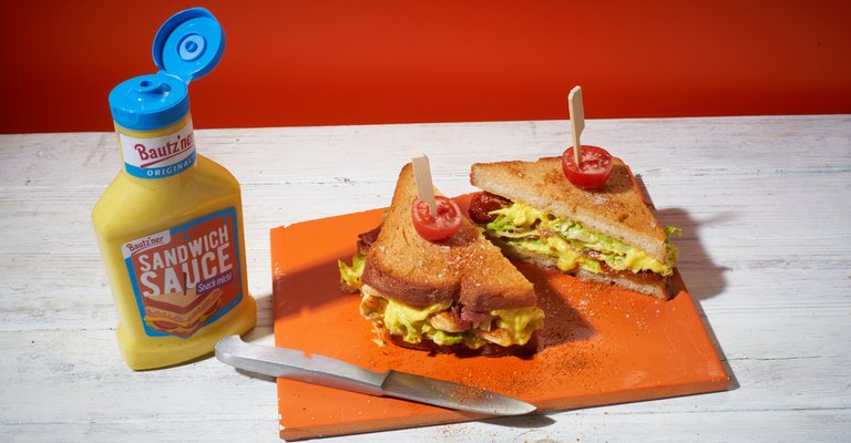 Bautz'ner Caesar Sandwich mit Sandwich Sauce Snacksauce