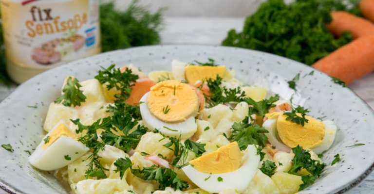 Bautzner Eierragout mit Fixsoße Senf